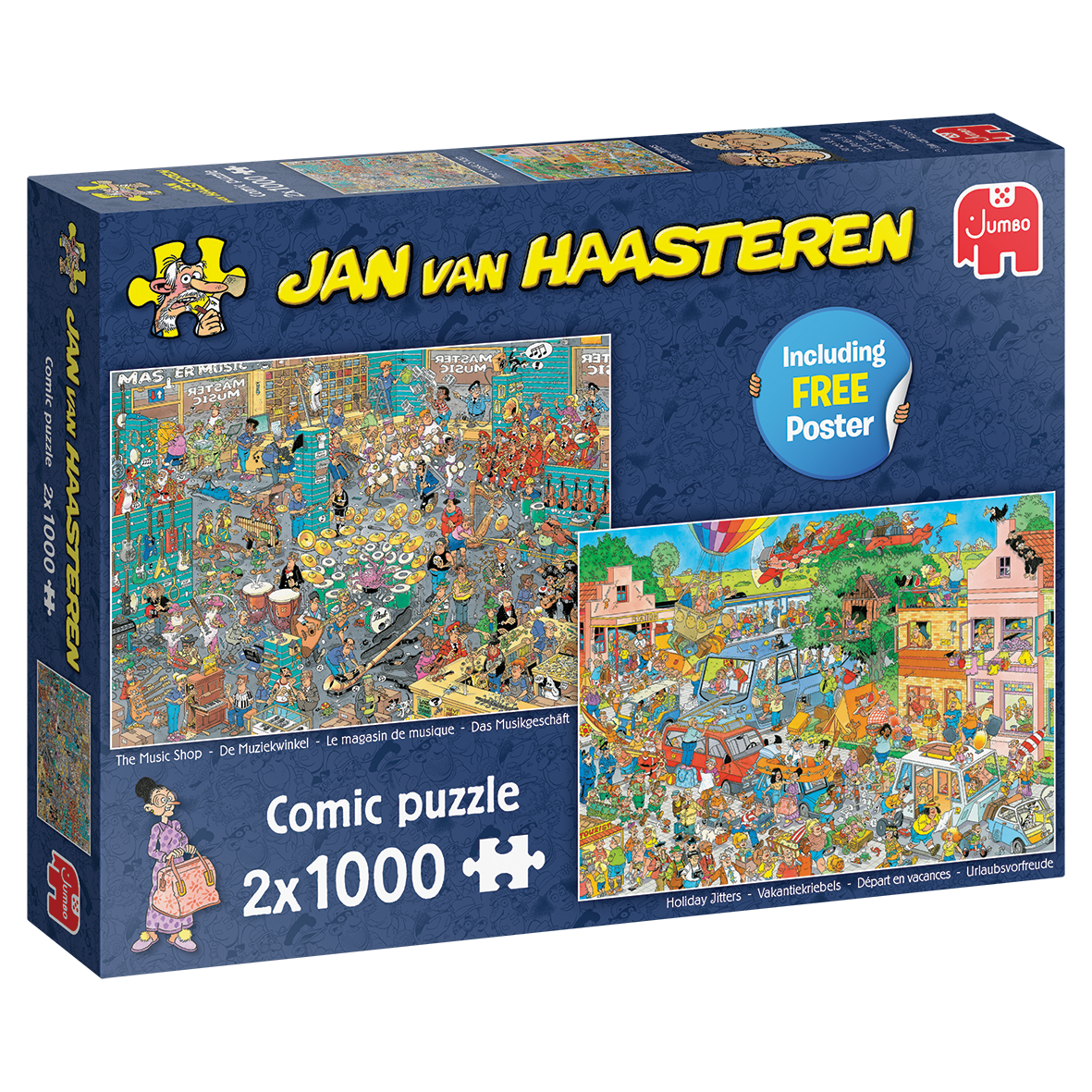 Jan Van Haasteren - Musikbutikken og Feriestemning - 2x1000 brikker