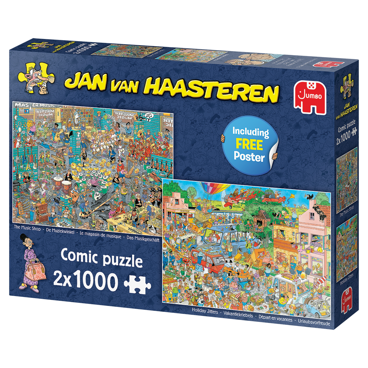 Jan Van Haasteren - Musikbutikken og Feriestemning - 2x1000 brikker