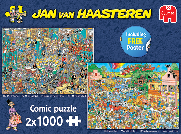 Jan Van Haasteren - Musikbutikken og Feriestemning - 2x1000 brikker