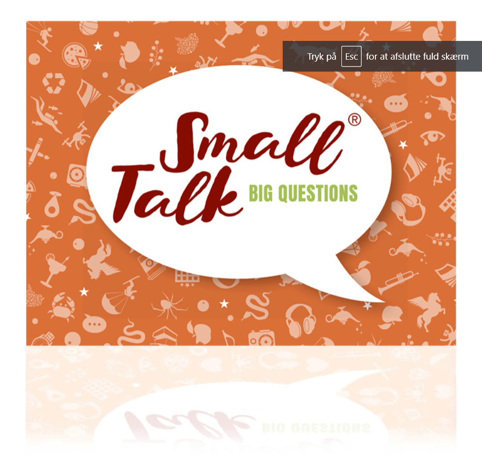 Small Talk – Big Questions Orange (2) - Nordisk Spil