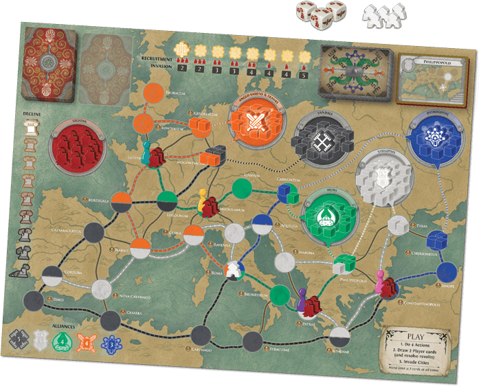 Pandemic: Fall of Rome - Engelsk - Nordisk Spil