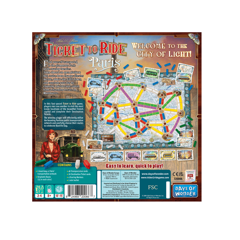 Ticket to Ride: Paris - Nordisk Spil
