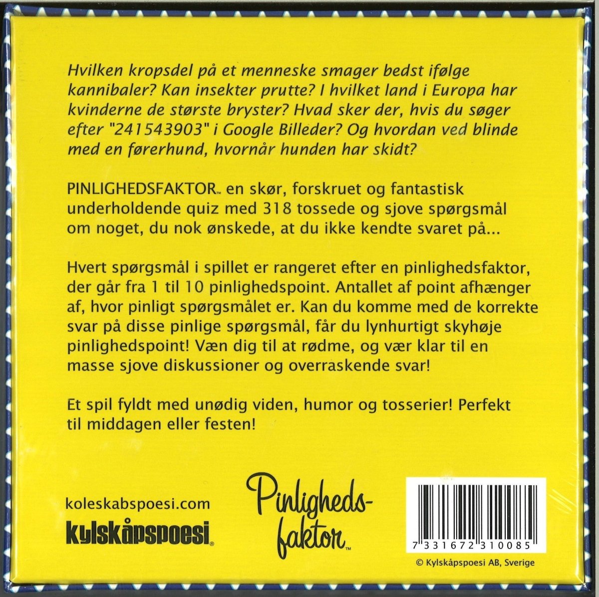 Pinlighedsfaktor - Nordisk Spil