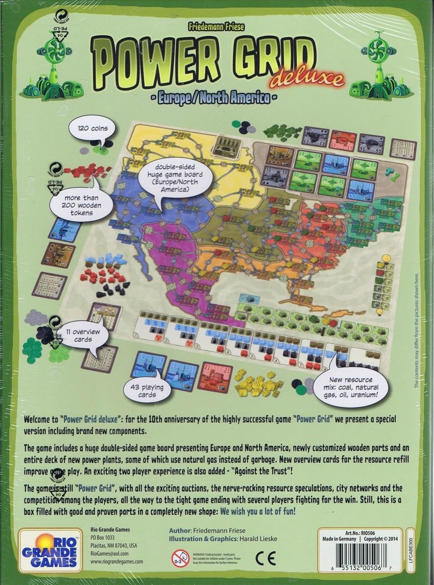 Power Grid Deluxe - Engelsk - Nordisk Spil