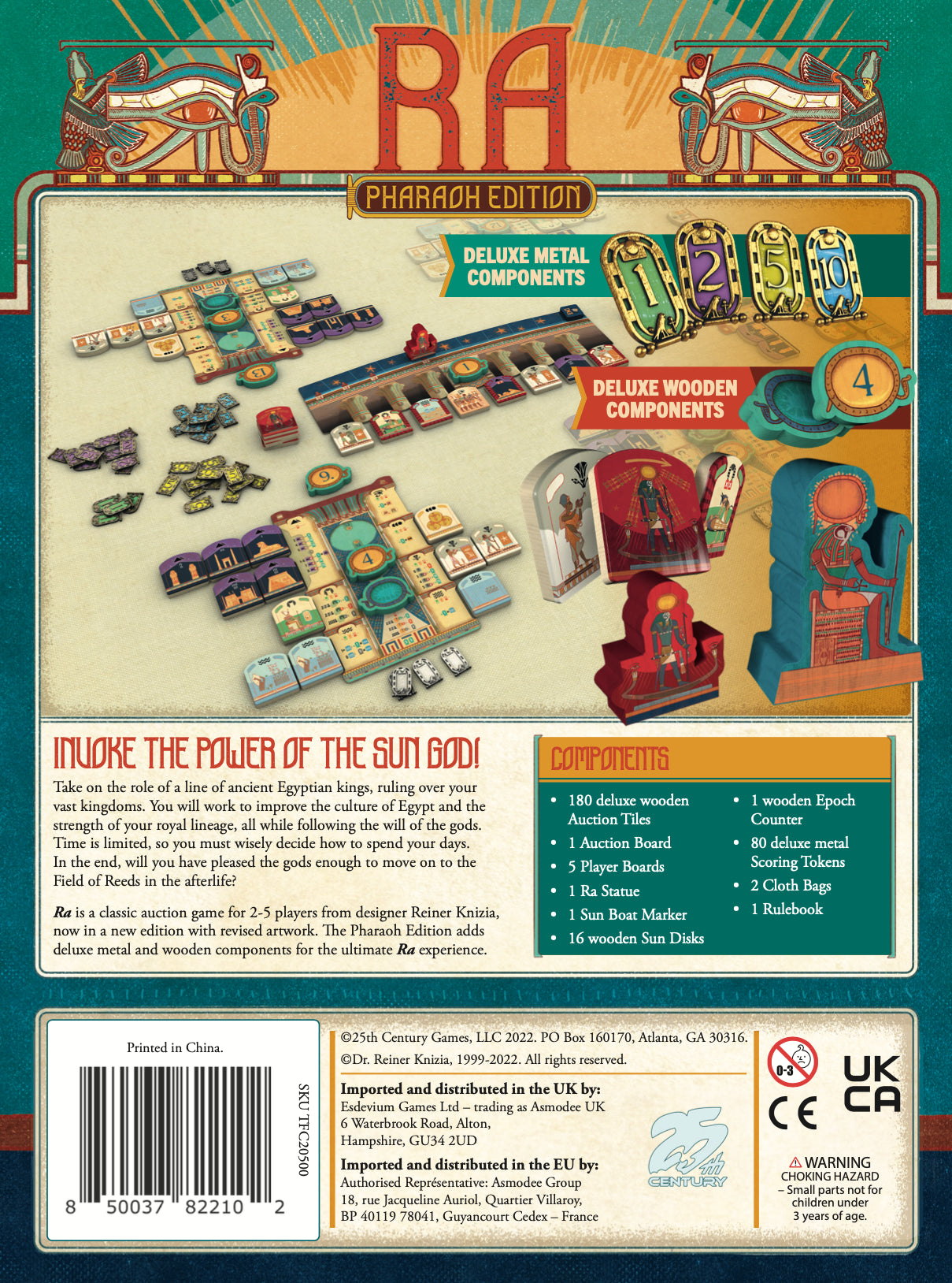 Ra: Pharaoh Edition - Kickstarter Eksklusiv - Nordisk Spil
