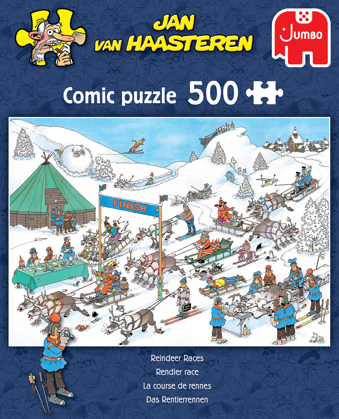 Jan van Haasteren: Rensdyr Løbet - 500 Brikker