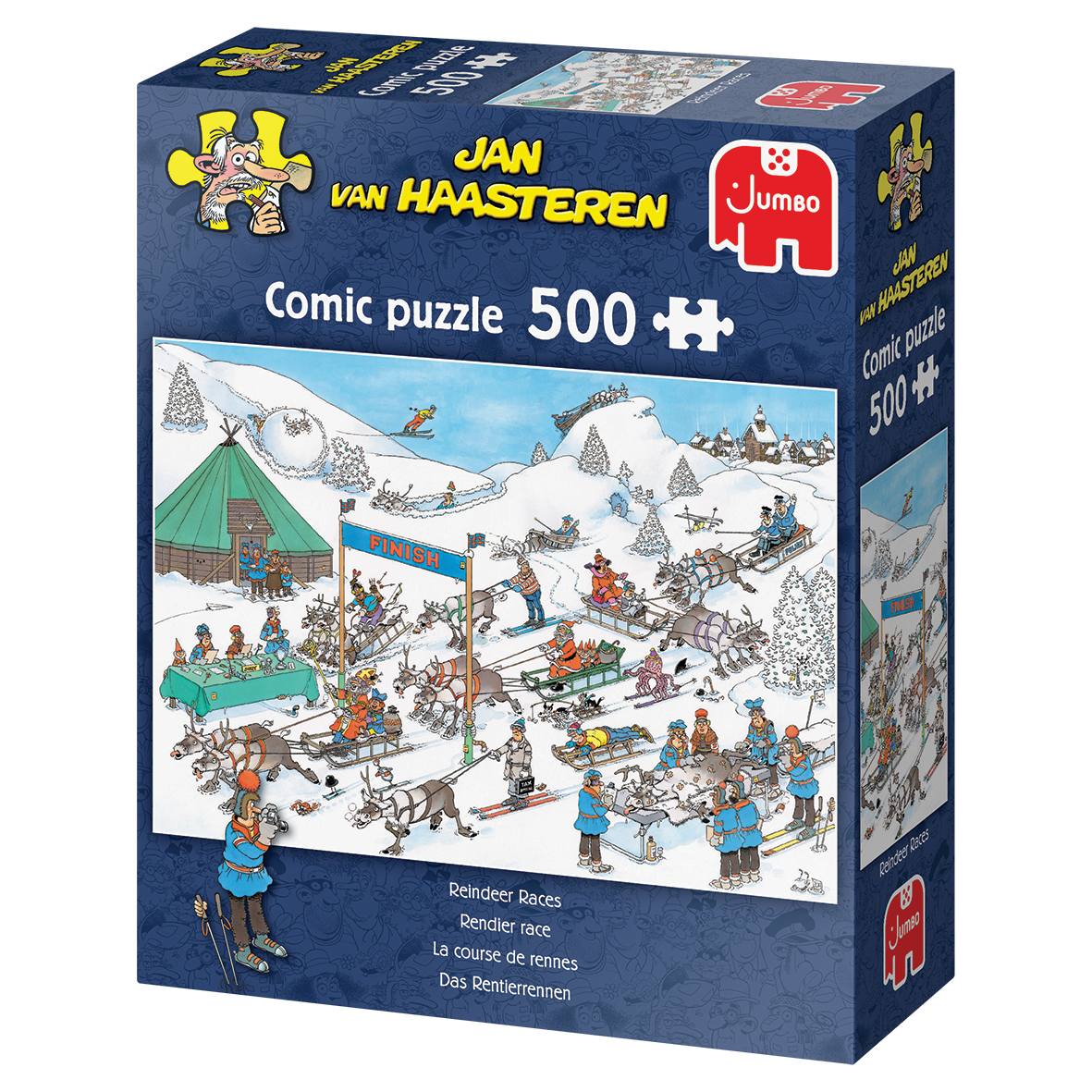 Jan van Haasteren: Rensdyr Løbet - 500 Brikker