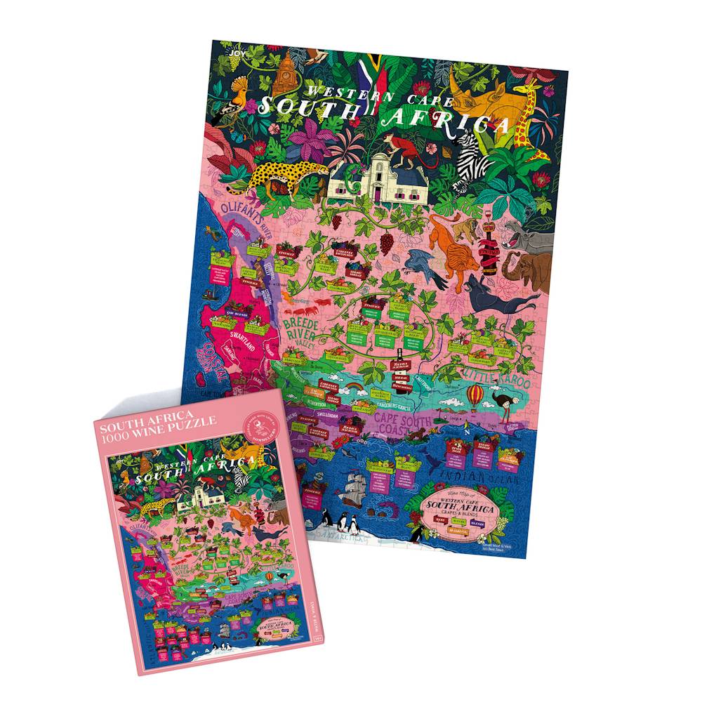 Vin: Sydafrika - 1000 brikker - Nordisk Spil