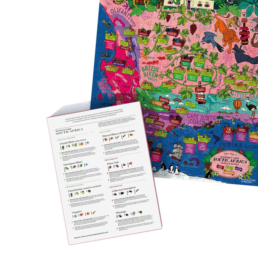 Vin: Sydafrika - 1000 brikker - Nordisk Spil