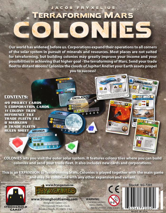 Terraforming Mars: Colonies - Engelsk - Nordisk Spil