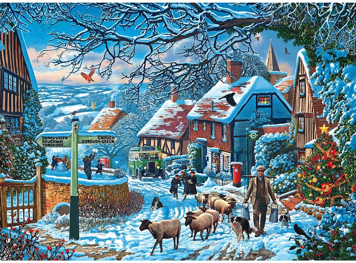A Winter Stroll - 1000 brikker - Nordisk Spil