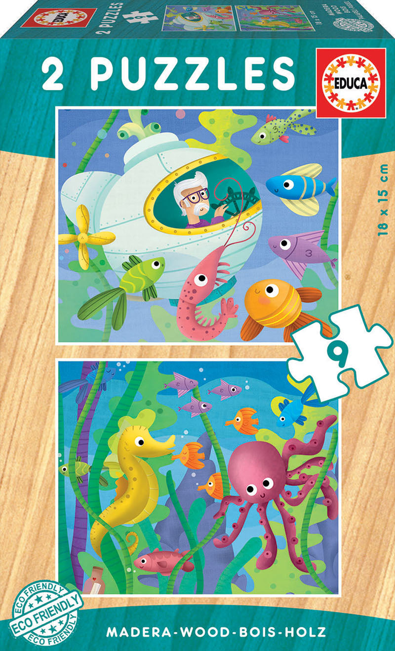 Aquatic Animals - 2x9 brikker
