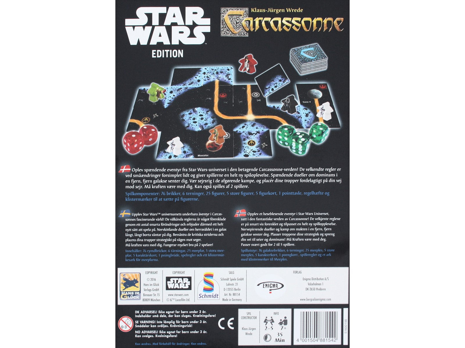 Carcassonne Star Wars - Dansk