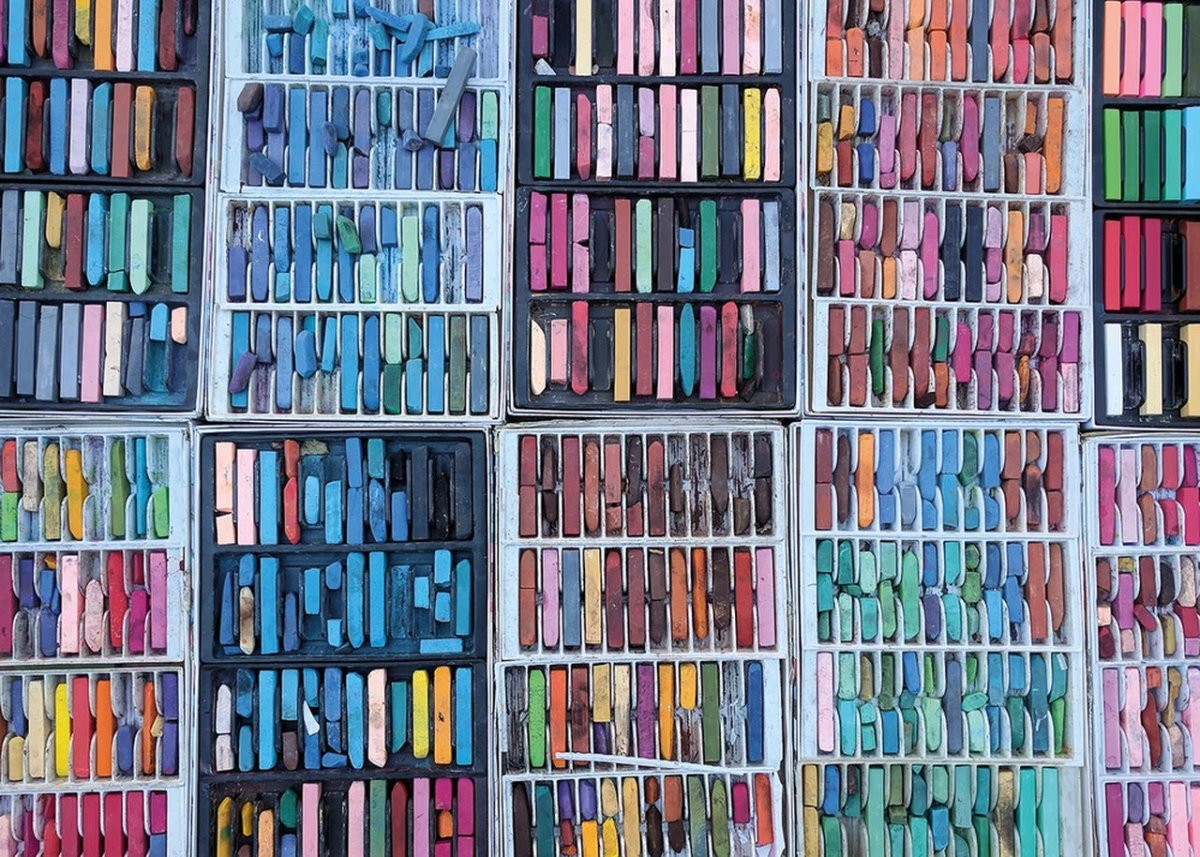 Rainbow Chalks - 1000 brikker - Nordisk Spil