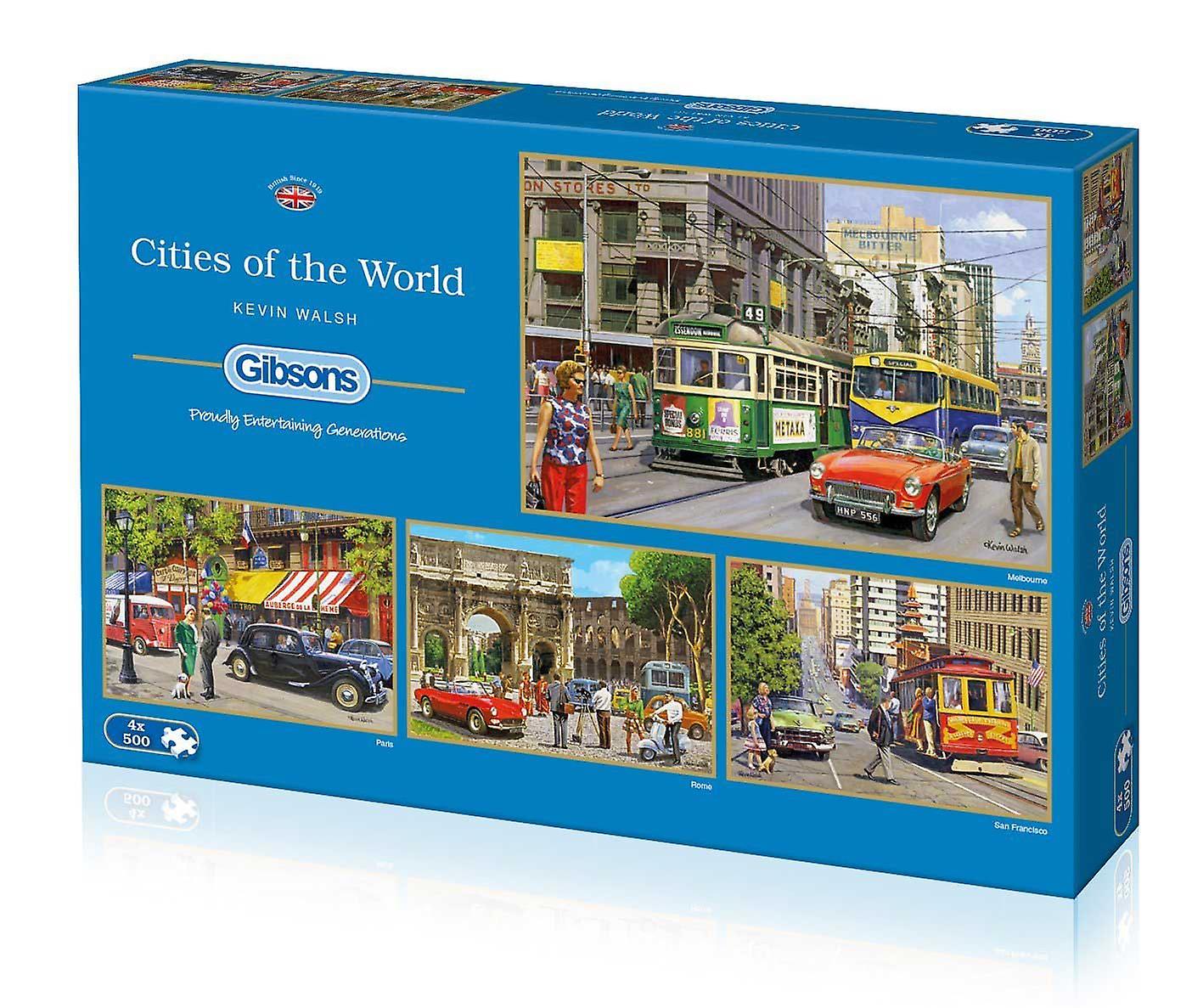 Cities of the World - 4x500 brikker
