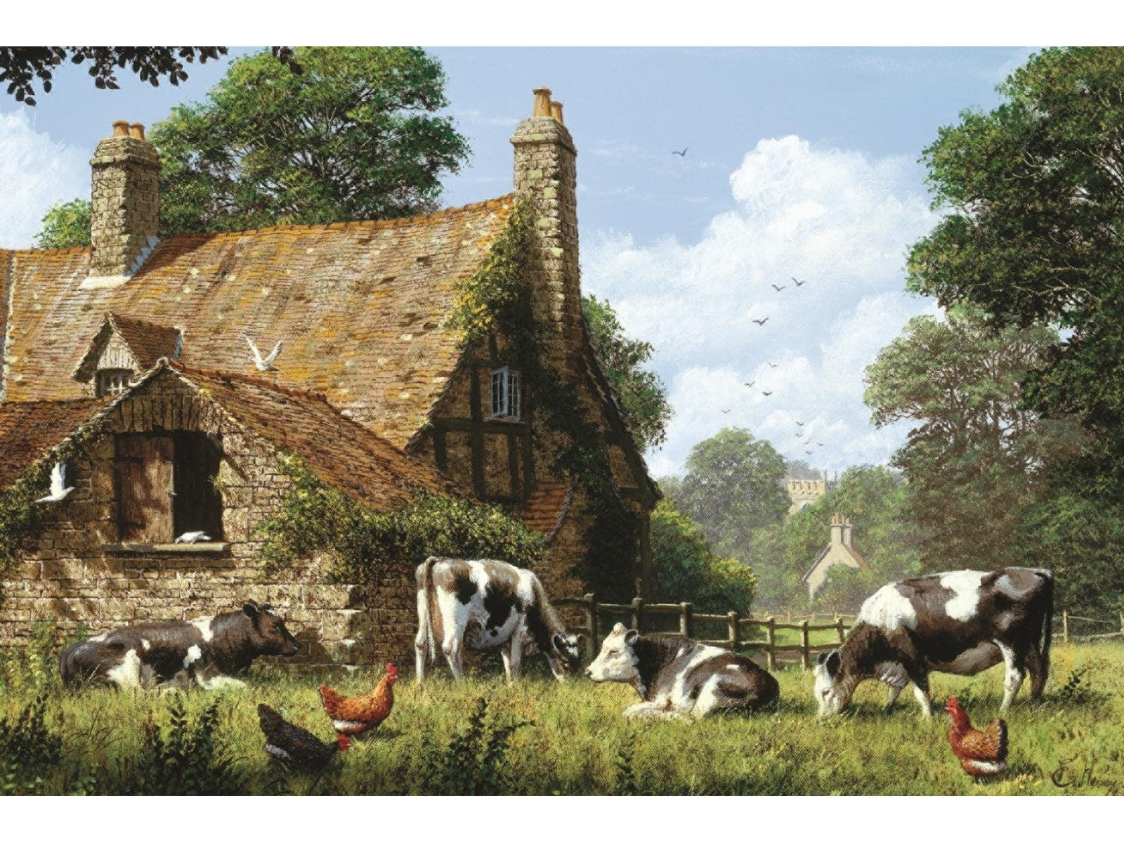 Cows at a Farm - 1500 brikker