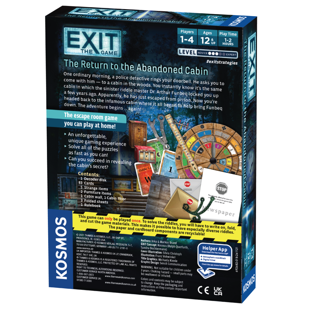 Exit 18: Return to the abandoned cabin - Engelsk