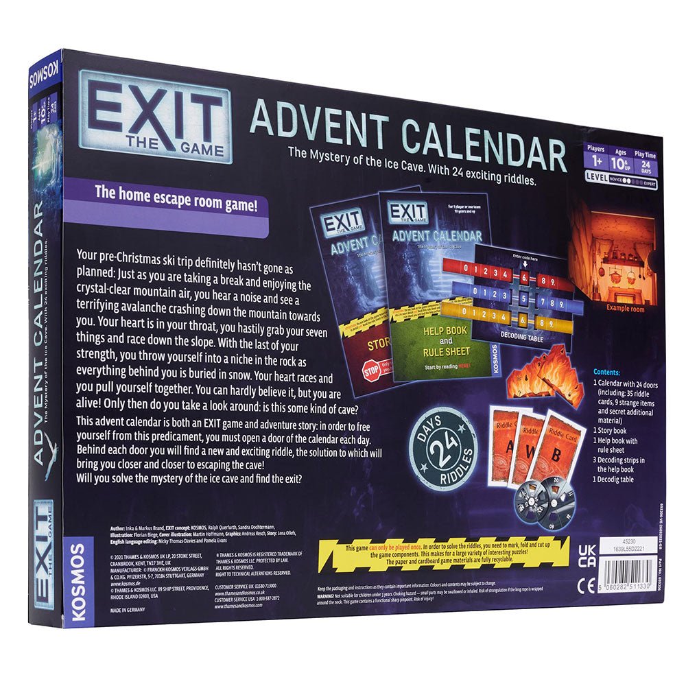 EXIT Julekalender - The Mysterious Ice Cave - Engelsk - Nordisk Spil