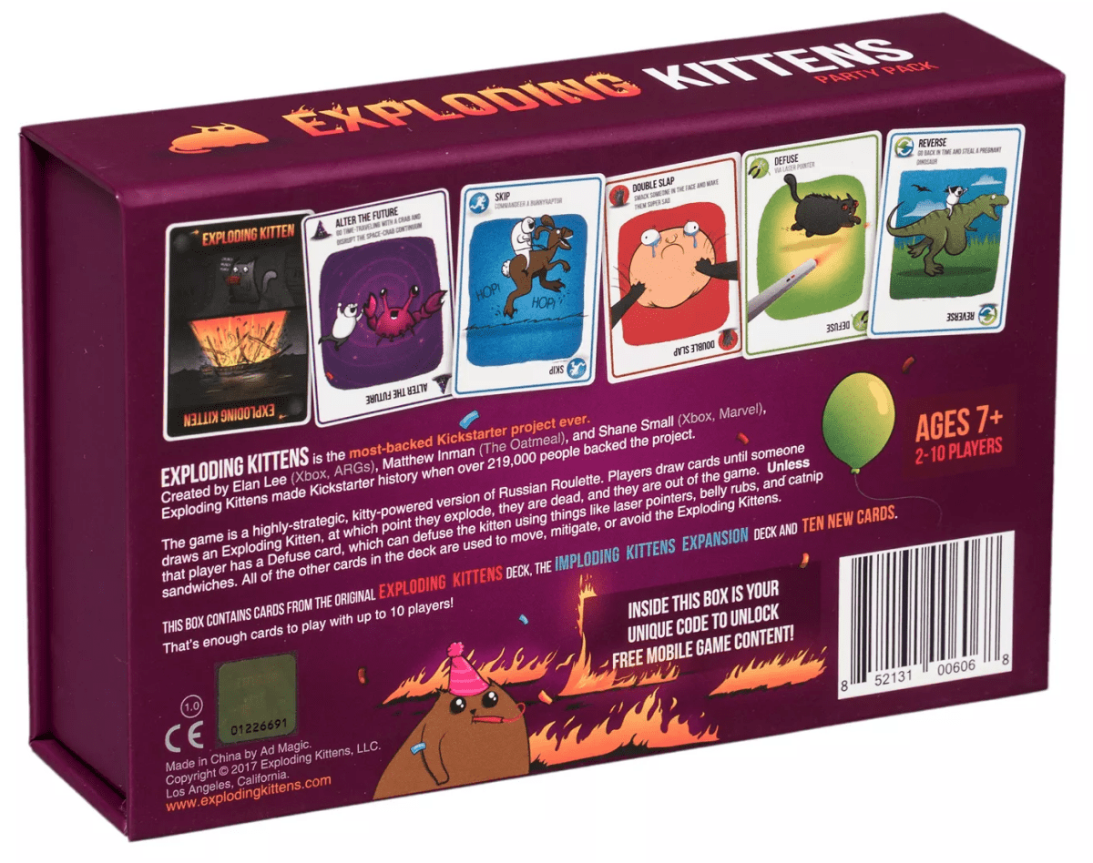 Exploding Kittens: Party Pack - Dansk - Nordisk Spil