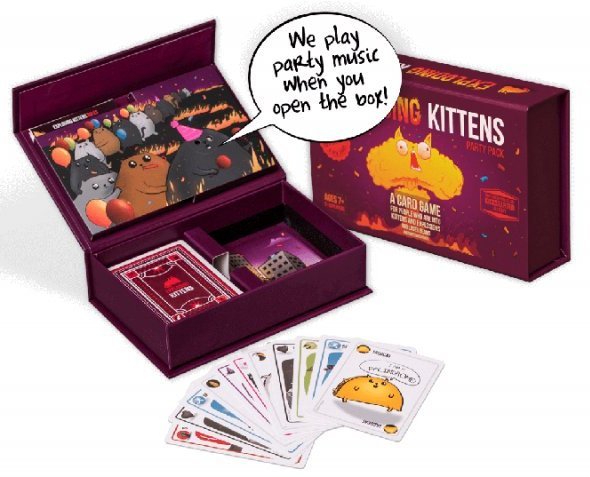Exploding Kittens Party Pack Game - Nordisk Spil