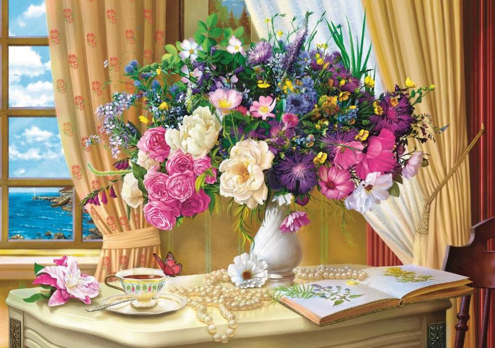 Flowers in the Morning - 1000 Brikker