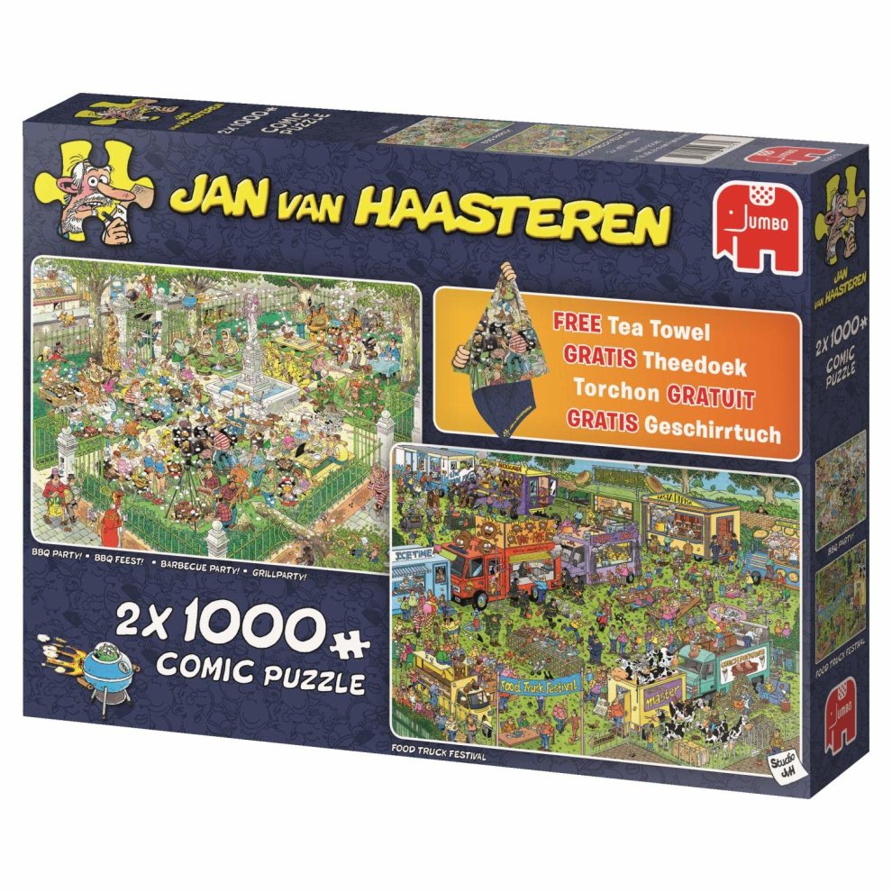 Jan van Haasteren - Food Festival - 2 x 1000 brikker