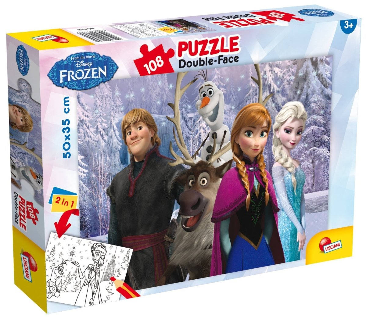 Frozen Double - Face, 108 brikker - Nordisk Spil