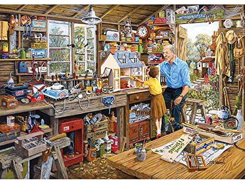 Grandad&39;s Workshop - 500 brikker XL - Nordisk Spil
