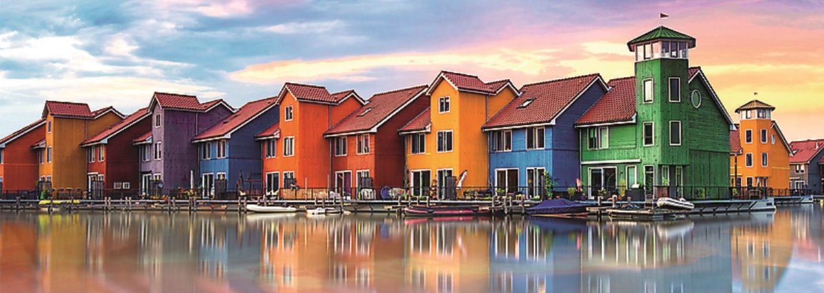 Groningen, Panorama - 1000 brikker - Nordisk Spil