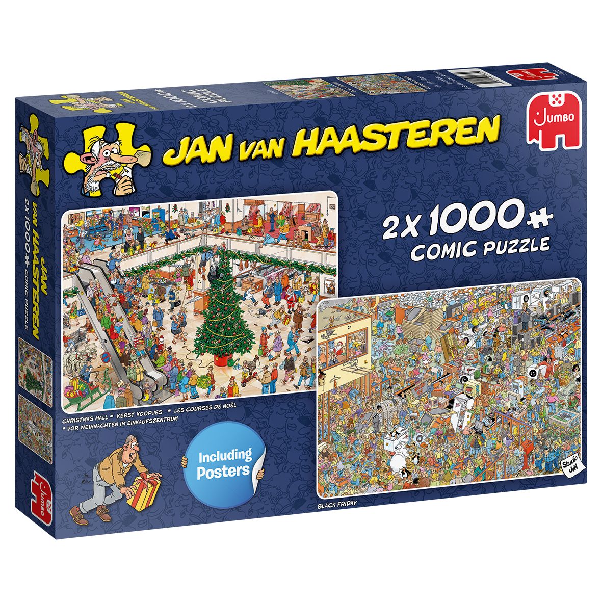 Jan van Haasteren - Holiday Shopping - 2×1000 brikker