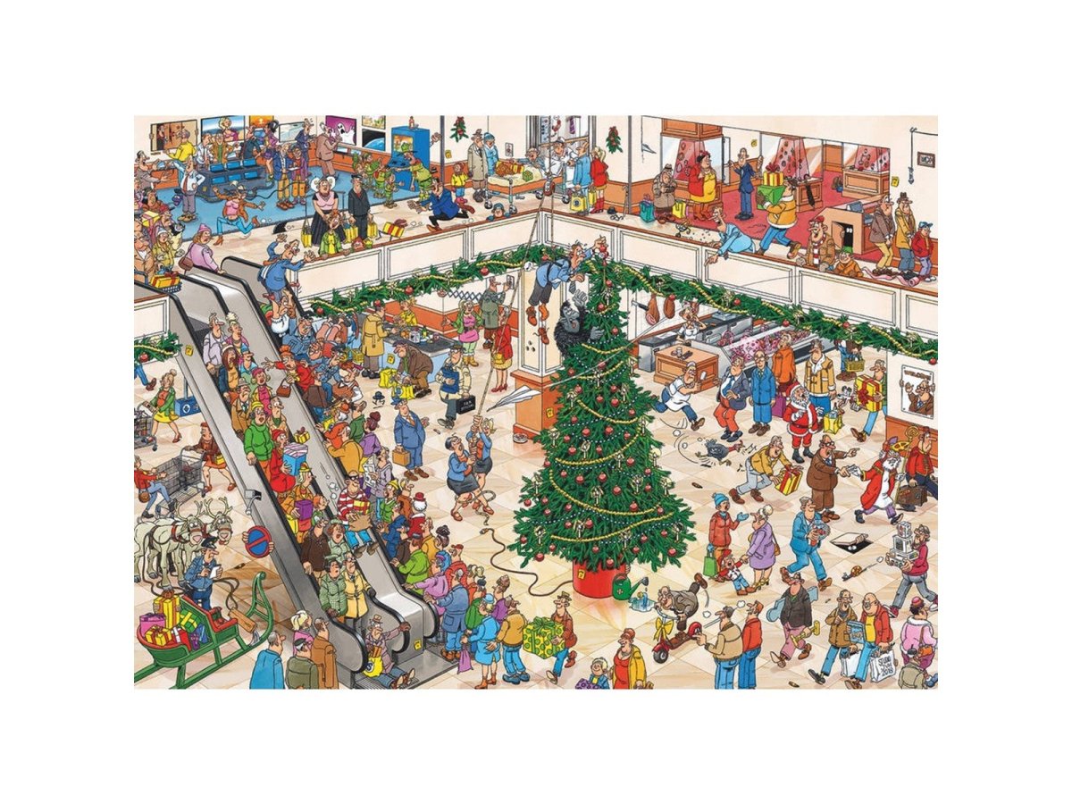 Jan van Haasteren - Holiday Shopping - 2×1000 brikker - Nordisk Spil