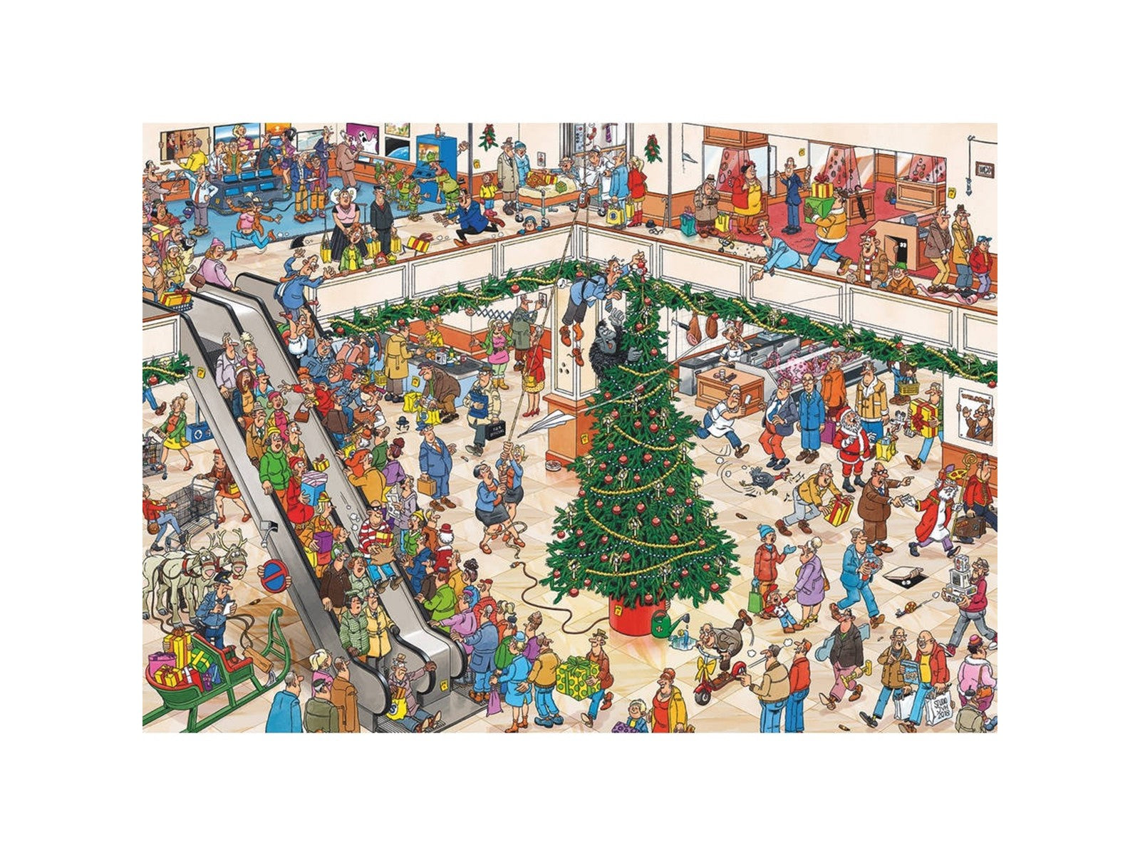 Jan van Haasteren - Holiday Shopping - 2×1000 brikker