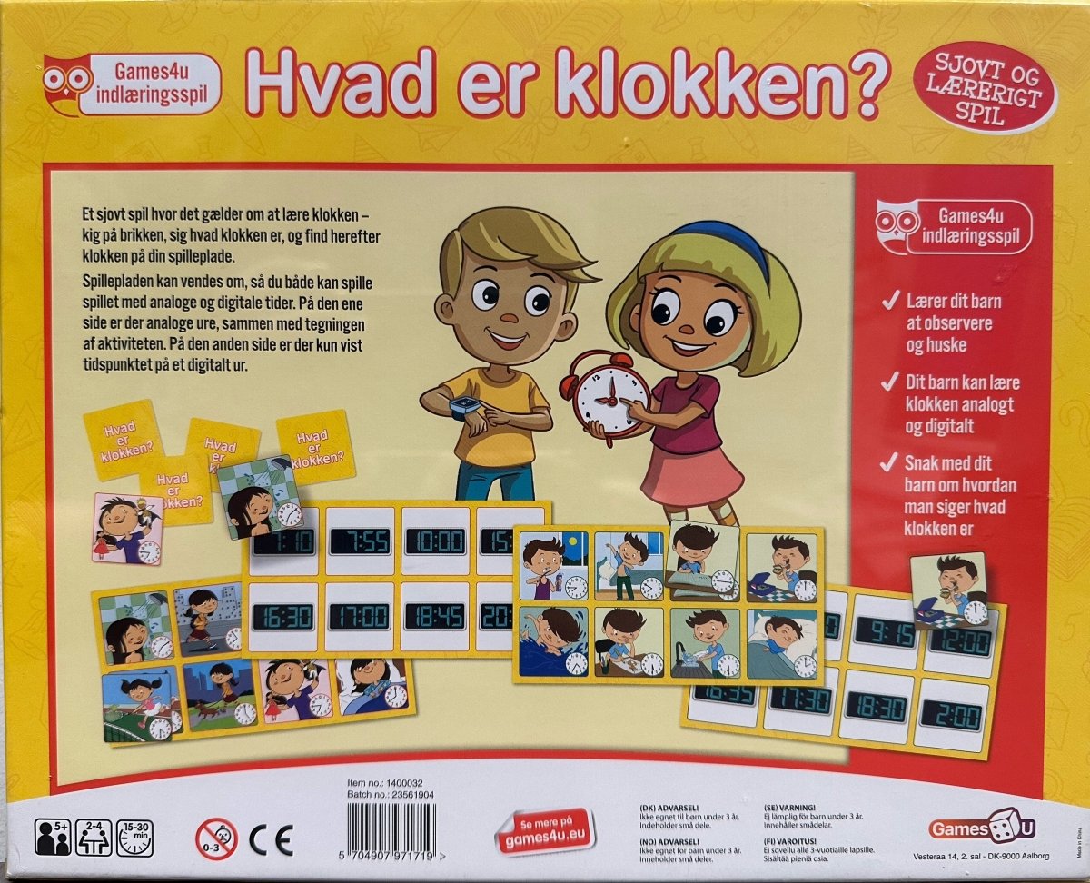 Hvad er klokken? - Nordisk Spil