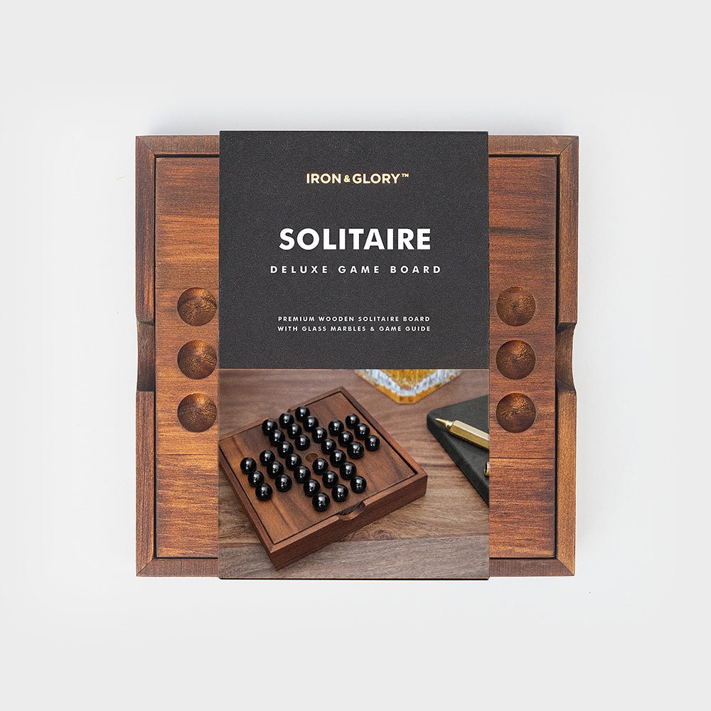 Solitaire Deluxe i Træ - Nordisk Spil