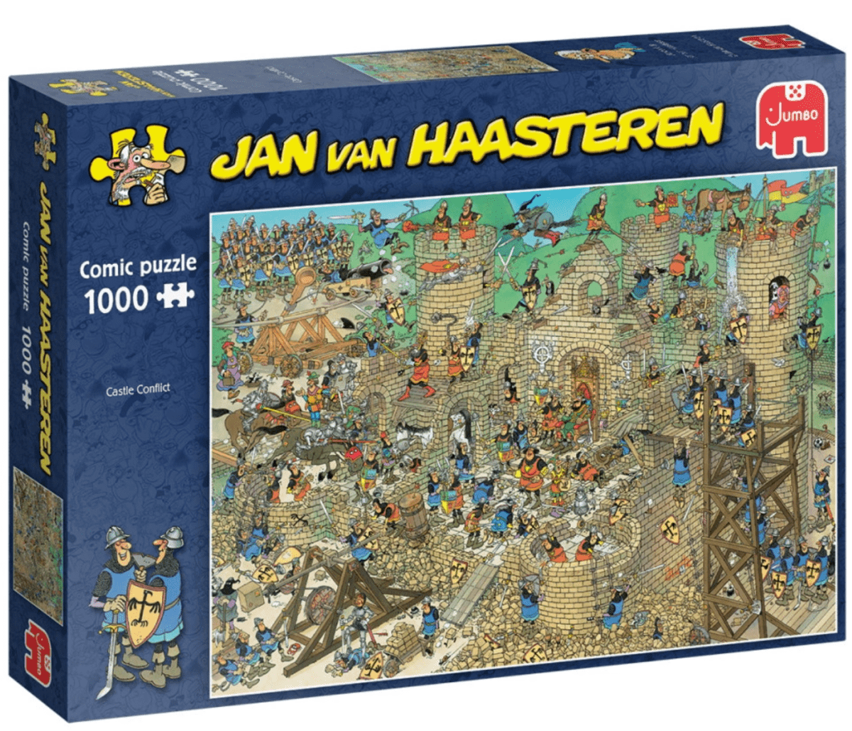 Jan Van Haasteren - Castle Conflict - 1000 brikker - Nordisk Spil