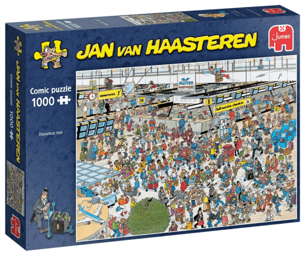 Jan Van Haasteren - Departure Hall - 1000 brikker - Nordisk Spil