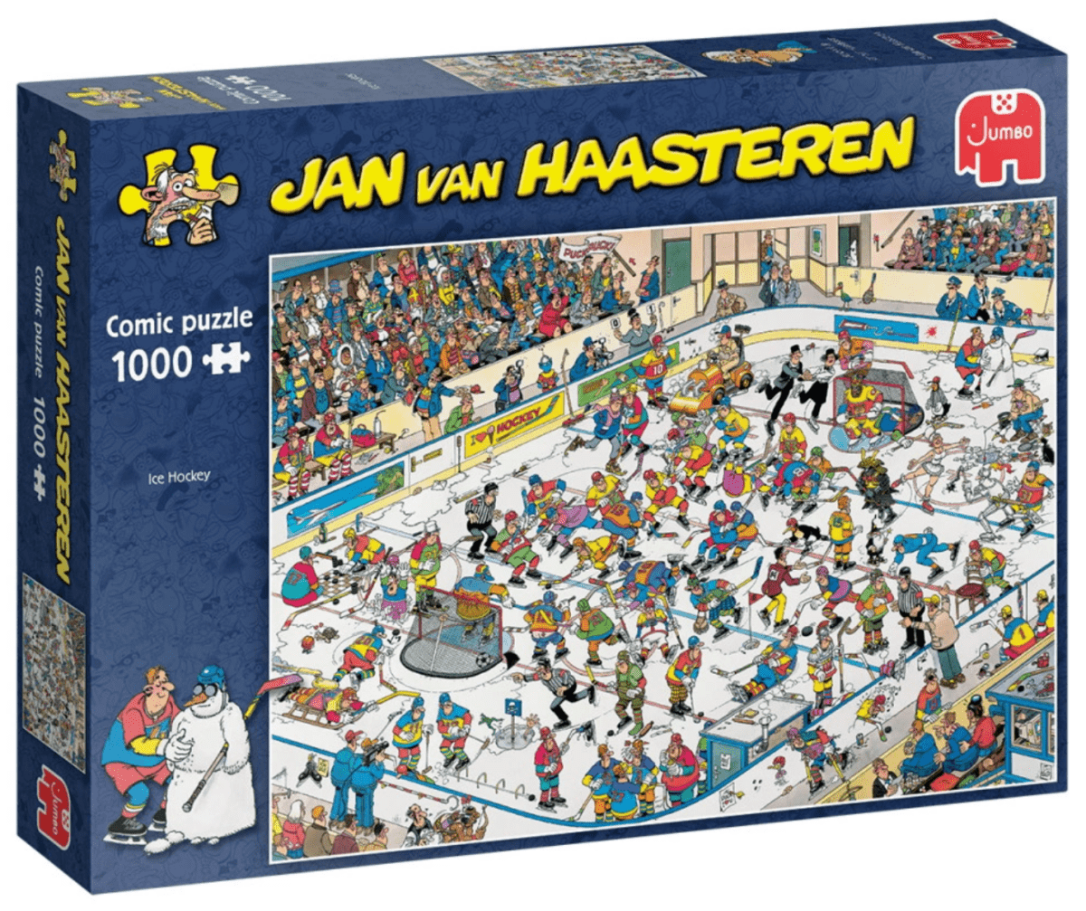Jan Van Haasteren - Ice Hockey - 1000 brikker - Nordisk Spil