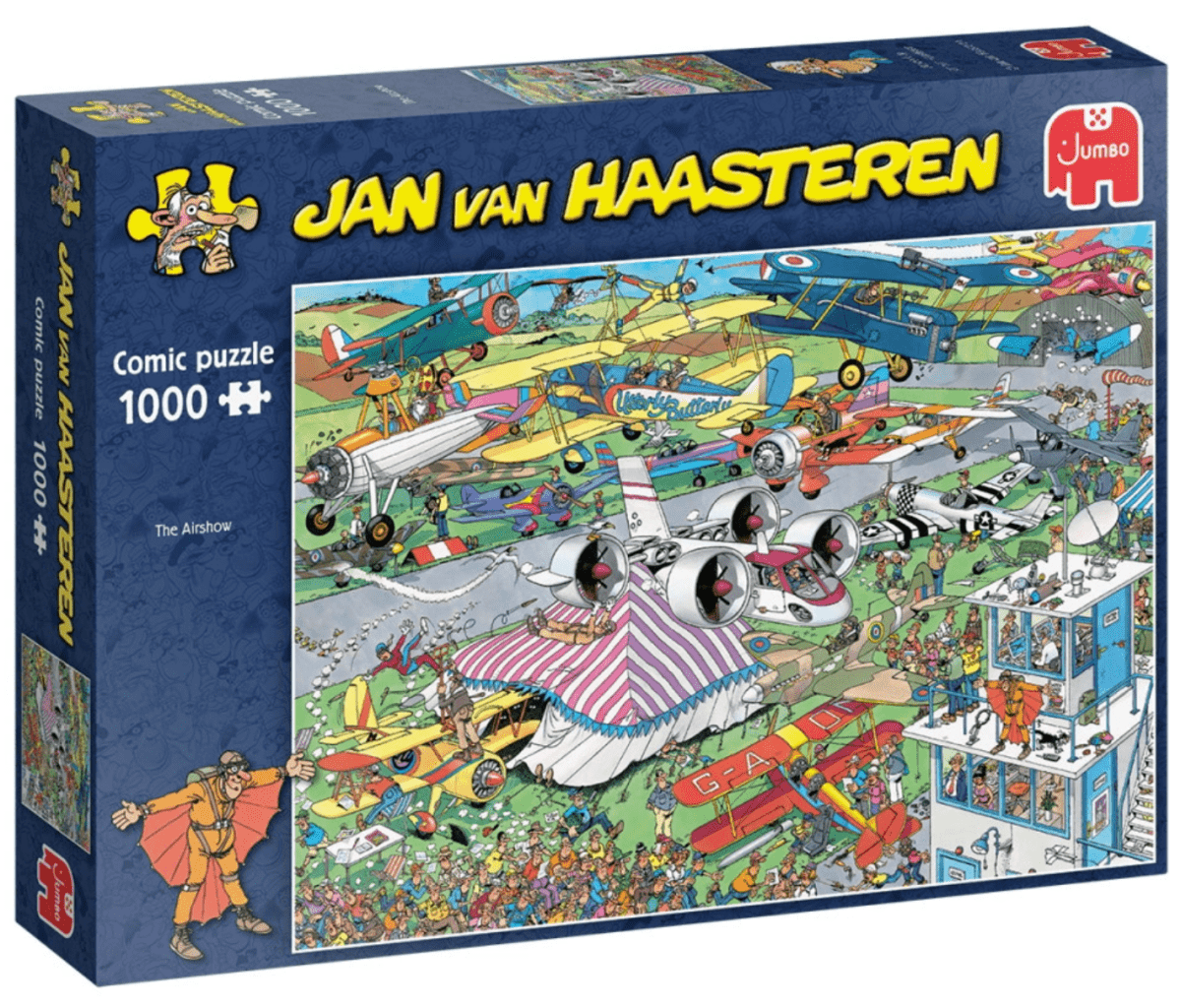 Jan Van Haasteren - The Airshow - 1000 brikker - Nordisk Spil