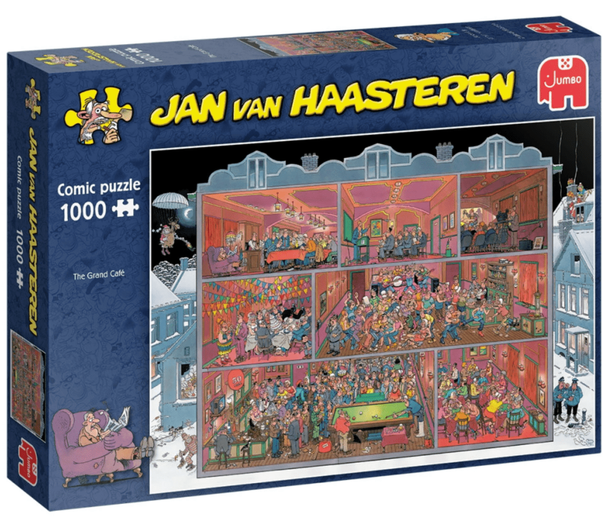 Jan Van Haasteren - The Grand Cafe - 1000 brikker - Nordisk Spil