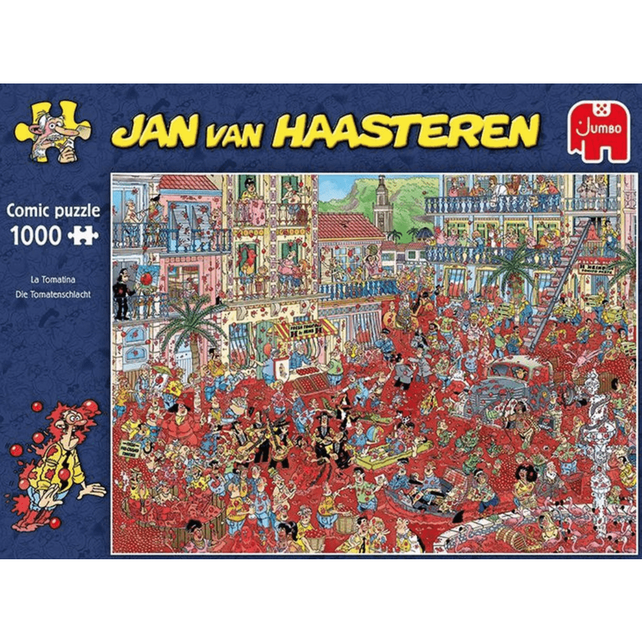 Jan van Haasteren - La Tomatina - 1000 Brikker - Nordisk Spil