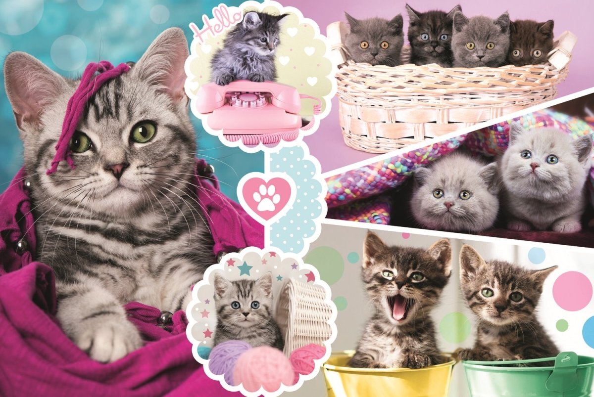 Lovely Kittens - 160 brikker - Nordisk Spil