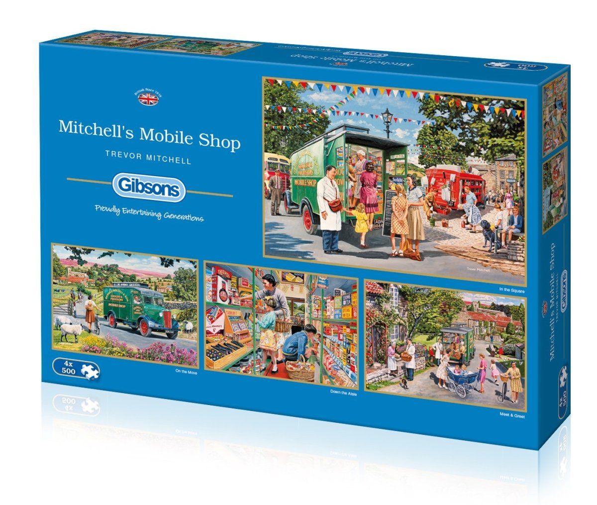 Mitchell&39;s Mobile Shop, 4x500 brikker - Nordisk Spil