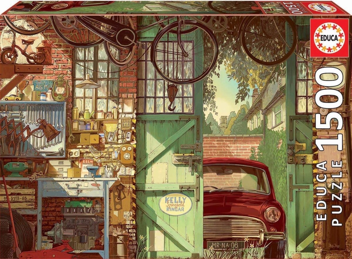 Old Garage - 1500 brikker - Nordisk Spil
