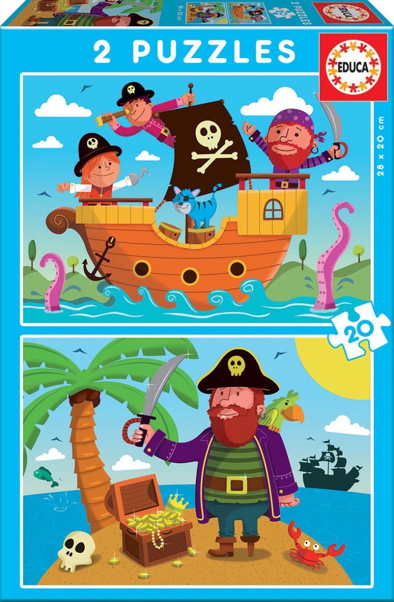 Pirates - 2x20 brikker - Nordisk Spil