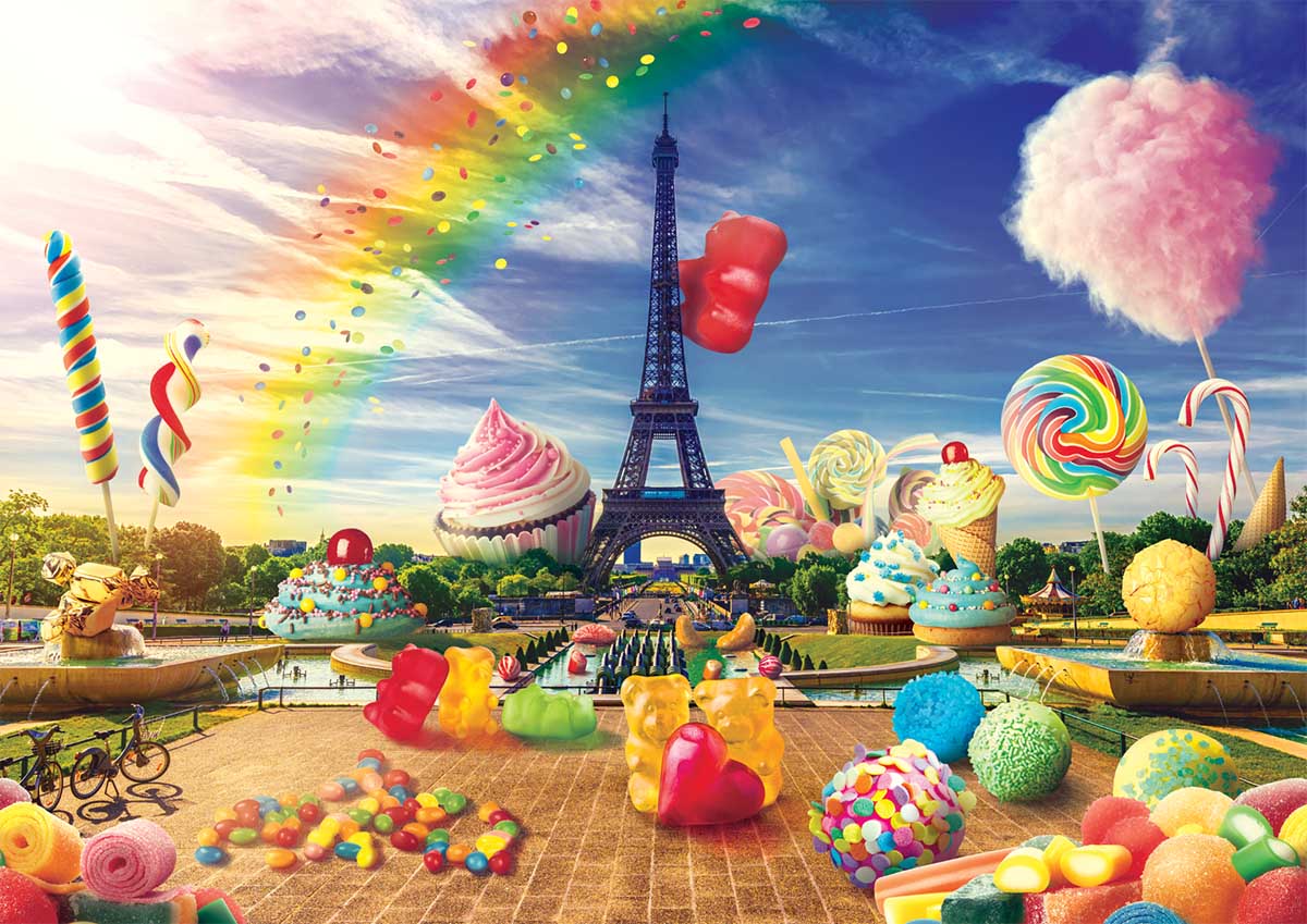 Funny Cities, Sweet Paris - 1000 brikker - Nordisk Spil