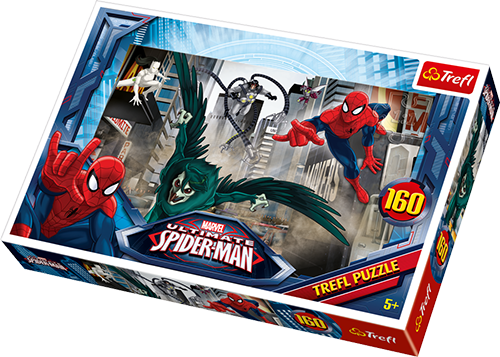 Spiderman Chasing Villain - 160 brikker