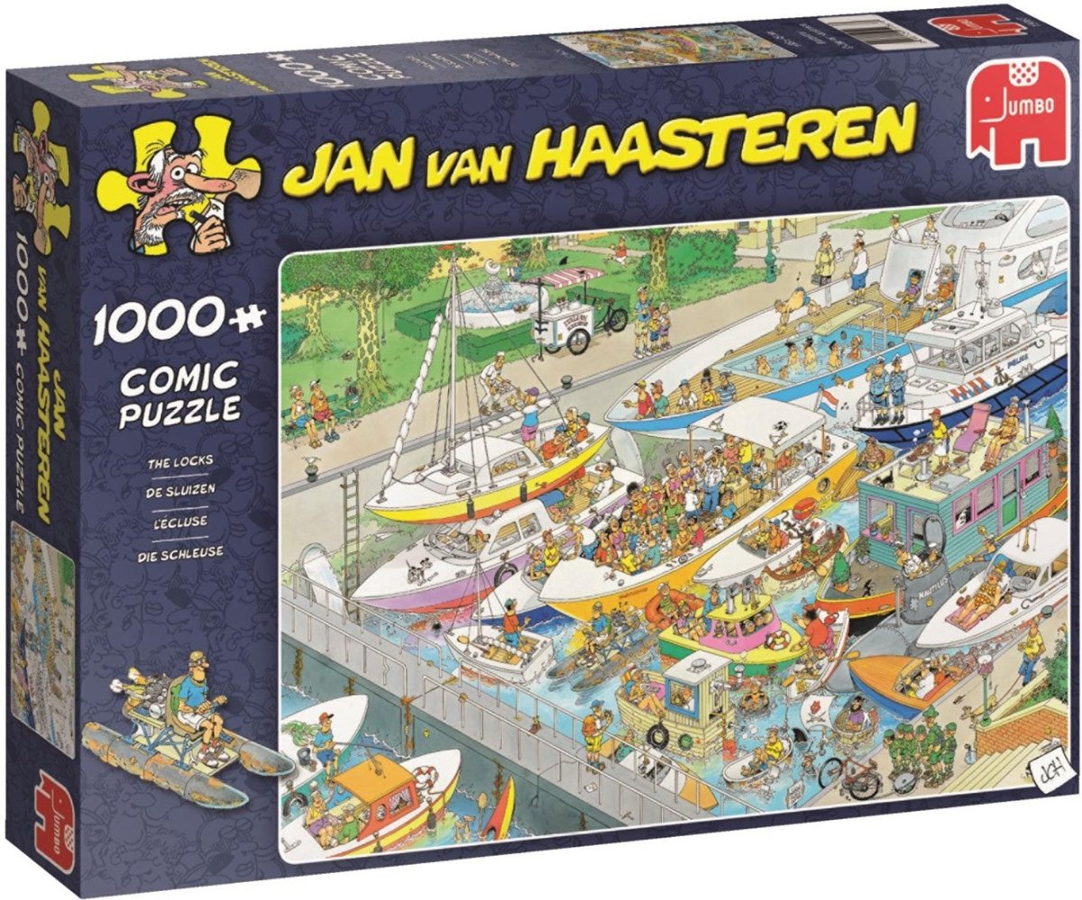Jan van Haasteren: Slusen - 1000 brikker - Nordisk Spil