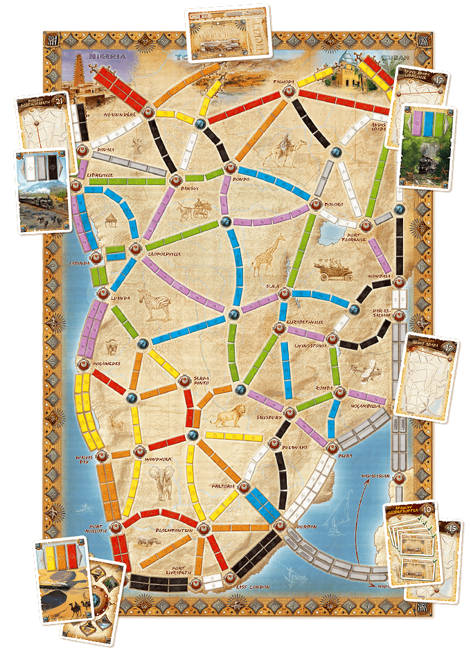 Ticket To Ride: Heart of Africa - Map Collection 3 - Nordisk Spil