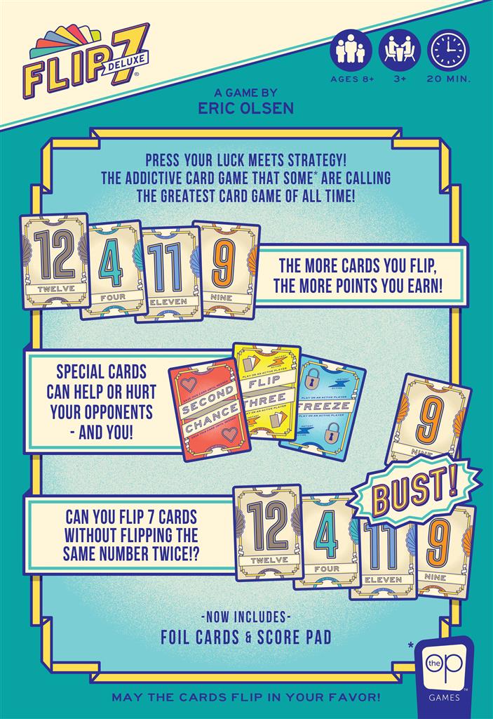 Flip 7 Deluxe - Engelsk - Nordisk Spil