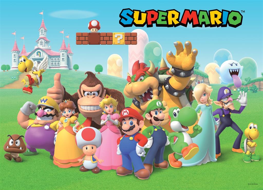 Super Mario: Mushroom Kingdom - 1000 brikker - Nordisk Spil